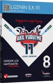Akıl Yürütme Yayınları 8. Sınıf LGS Matematik 11 Genel Deneme