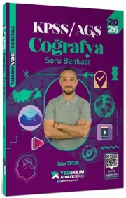 Yediiklim 2026 KPSS MEB-AGS Coğrafya Soru Bankası Atölye Serisi Çözümlü - Hakan Topcan Yediiklim Yayınları