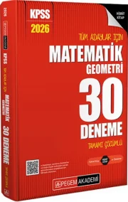 Pegem 2026 KPSS Matematik 30 Deneme Çözümlü Pegem Akademi Yayınları