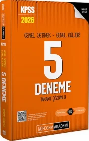 Pegem 2026 KPSS Genel Yetenek Genel Kültür 5 Deneme Çözümlü Pegem Akademi Yayınları