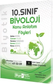 Biyotik 10. Sınıf Biyoloji Konu Anlatım Föyleri Biyotik Yayınları