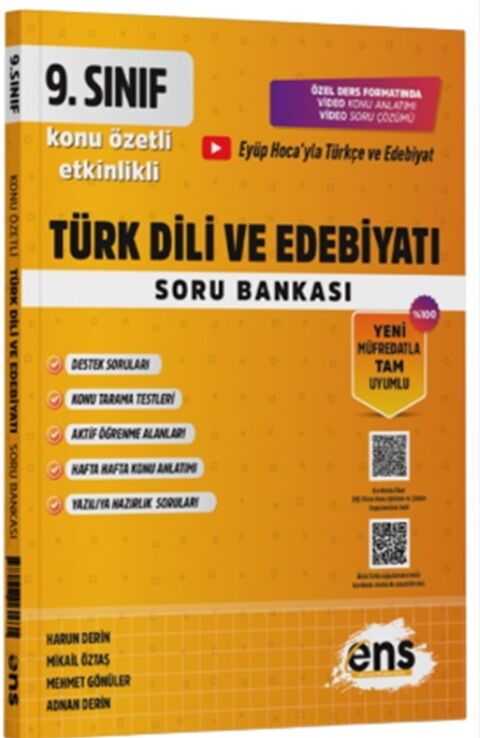 ENS Yayıncılık 9. Sınıf Türk Dili ve Edebiyatı Etkinlikli Soru Bankası