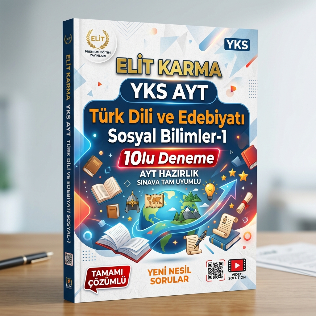 Elit Karma YKS AYT Türk Dili ve Edebiyatı Sosyal Bilimler-1 10 Deneme Elit Karma