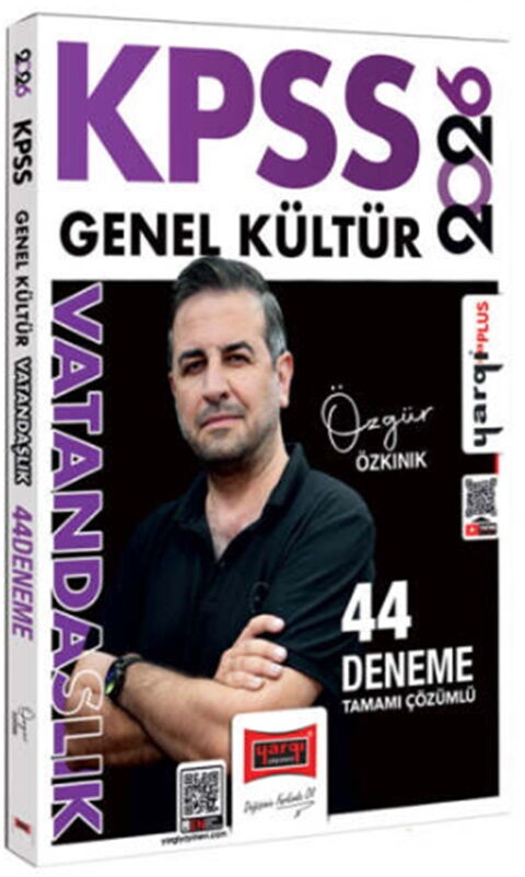 Yargı 2026 KPSS Vatandaşlık 44 Deneme Çözümlü - Özgür Özkınık Yargı Yayınları