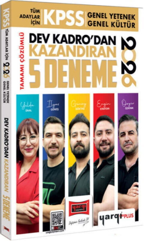 Yargı 2026 KPSS Genel Yetenek Genel Kültür Dev Kadrodan Kazandıran 5 Deneme Çözümlü Yargı Yayınları
