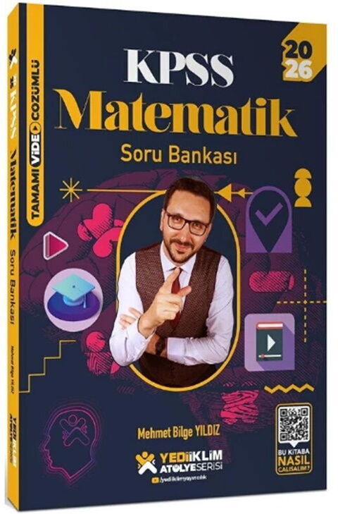 Yediiklim 2026 KPSS Matematik Soru Bankası Atölye Serisi Çözümlü - Mehmet Bilge Yıldız Yediiklim Yayınları