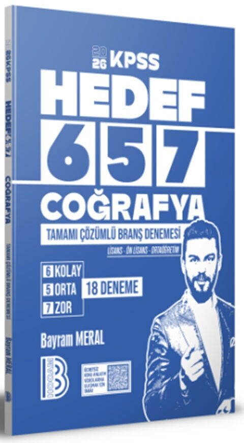 Benim Hocam 2026 KPSS Coğrafya HEDEF 657 18 Deneme Çözümlü - Bayram Meral Benim Hocam Yayınları