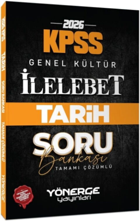 Yönerge 2026 KPSS Tarih İlelebet Soru Bankası Çözümlü Yönerge Yayınları