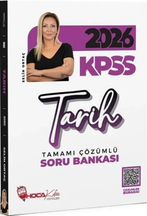Hoca Kafası 2026 KPSS Tarih Soru Bankası Çözümlü - Selin Ortaç Hoca Kafası Yayınları