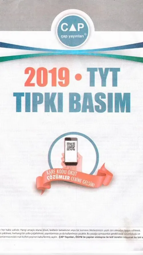 Çap Yayınları 2019 TYT Tıpkı Basım