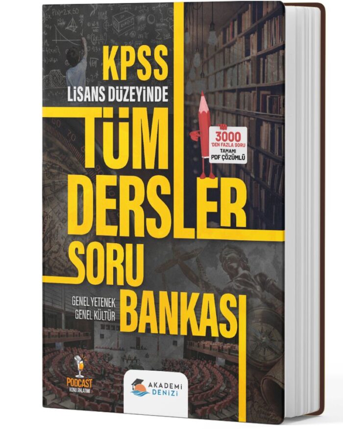 Akademi Denizi KPSS Lisans Tüm Dersler Tamamı PDF Çözümlü Soru Bankası