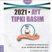 Çap Yayınları 2021 AYT Tıpkı Basım