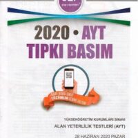 Çap Yayınları AYT 2020 Tıpkı Basım