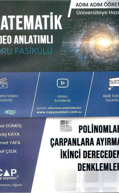 Çap Yayınları Polinomlar Çarpanlara Ayırma İkinci Dereceden Denklemler