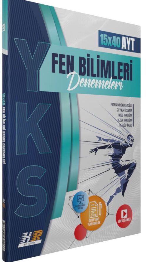 Hız ve Renk Yayınları AYT Fen Bilimleri 15 x 40 Denemeleri