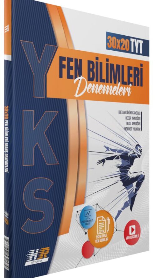 Hız ve Renk Yayınları TYT Fen Bilimleri 30 x 20 Denemeleri