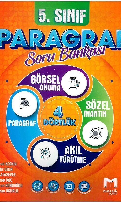 Mozaik Yayınları 5. Sınıf Paragraf Mozaik Soru Bankası