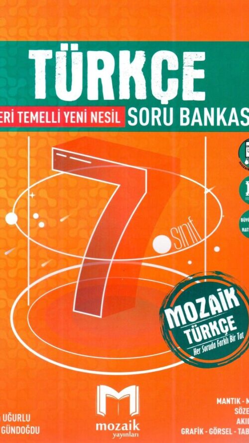 Mozaik Yayınları 7. Sınıf Türkçe Soru Bankası