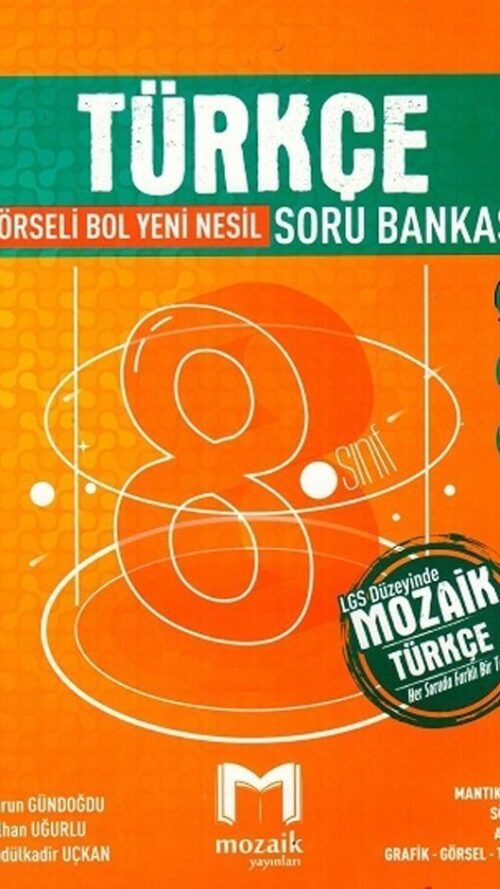 Mozaik Yayınları 8. Sınıf Türkçe Soru Bankası