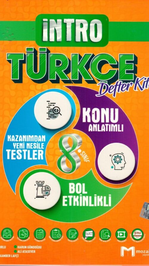 Mozaik Yayınları 8. Sınıf Türkçe İntro Defter Kitap