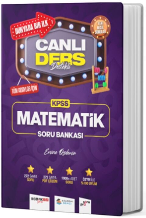 Akademi Denizi 2024 KPSS Matematik Canlı Ders Destekli Soru Bankası