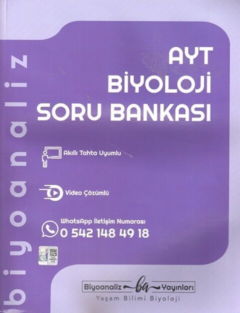 Biyoanaliz Yayınları AYT Biyoloji Soru Bankası