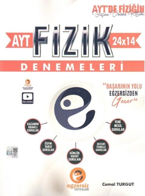 Egzersiz Yayınları AYT Fizik 24 x 14 Denemeleri