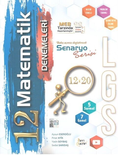 Tanım Yayınları 8. Sınıf LGS Matematik 12 x 20 Deneme