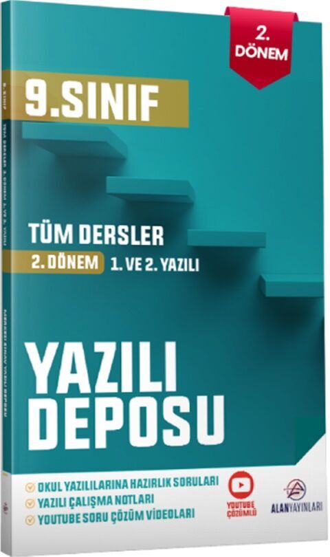 Alan Yayınları 9. Sınıf Tüm Dersler Yazılı Deposu 2. Dönem 1. ve 2. Yazılı