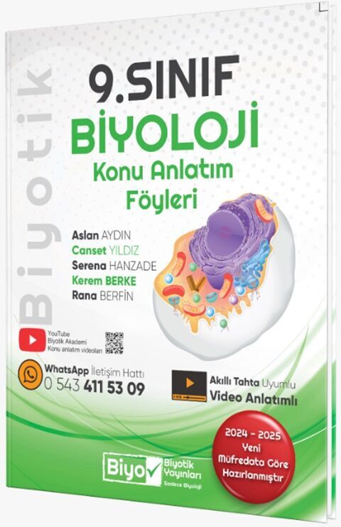 Biyotik Yayınları 9. Sınıf Biyoloji Konu Anlatım Föyleri