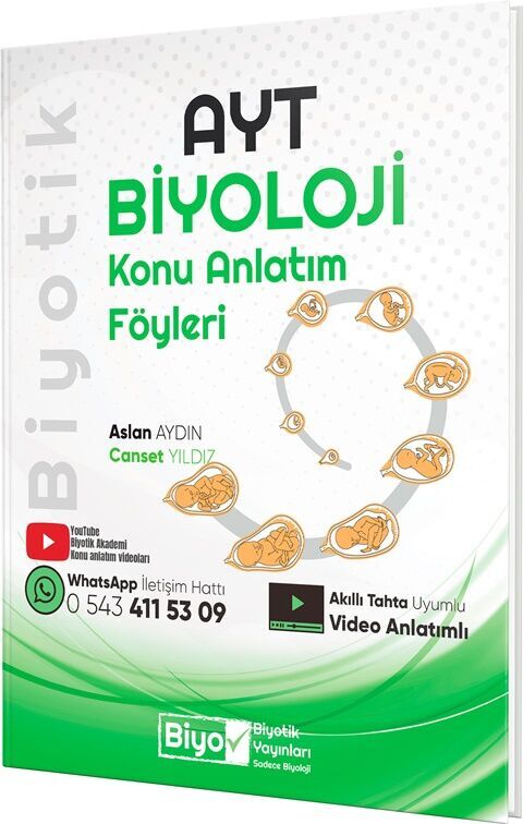 Biyotik Yayınları AYT Biyoloji Konu Anlatım Föyleri