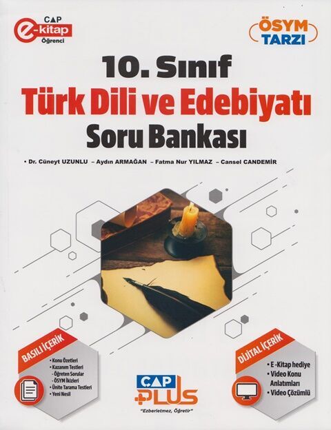 Çap Yayınları 10. Sınıf Türk Dili ve Edebiyatı Plus Soru Bankası