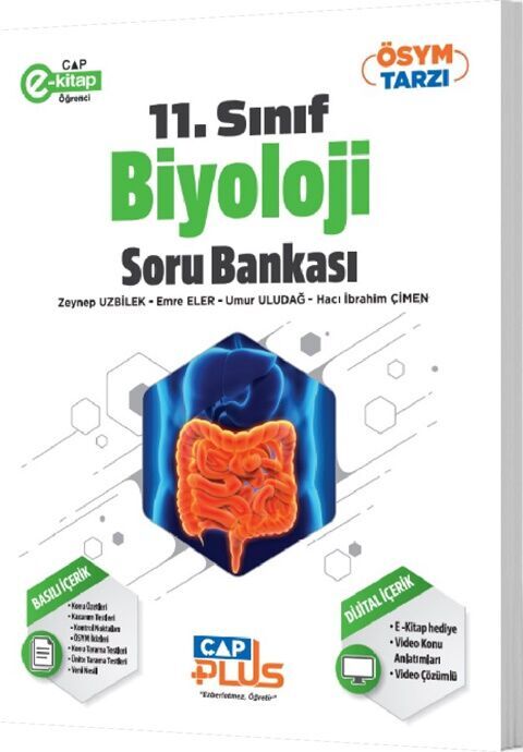 Çap Yayınları 11. Sınıf Anadolu Biyoloji Plus Soru Bankası