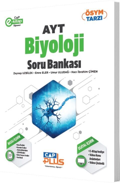 Çap Yayınları AYT Biyoloji Plus Serisi Soru Bankası