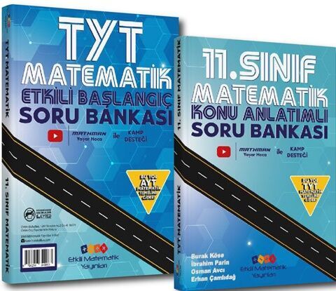 Etkili Matematik Yayınları 11. Sınıf Konu Anlatımlı ve TYT Matematik Soru Bankası