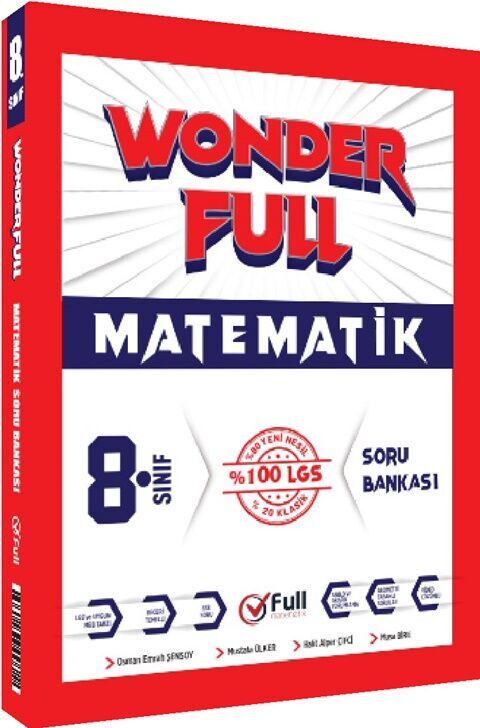 Full Matematik 8. Sınıf LGS Wonder Full  Matematik  Soru Bankası