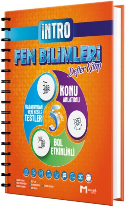 Mozaik Yayınları 5. Sınıf Fen Bilimleri İntro Defter Kitap