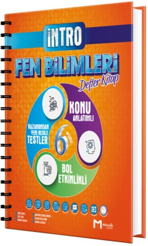 Mozaik Yayınları 6. Sınıf Fen Bilimleri İntro Defter Kitap