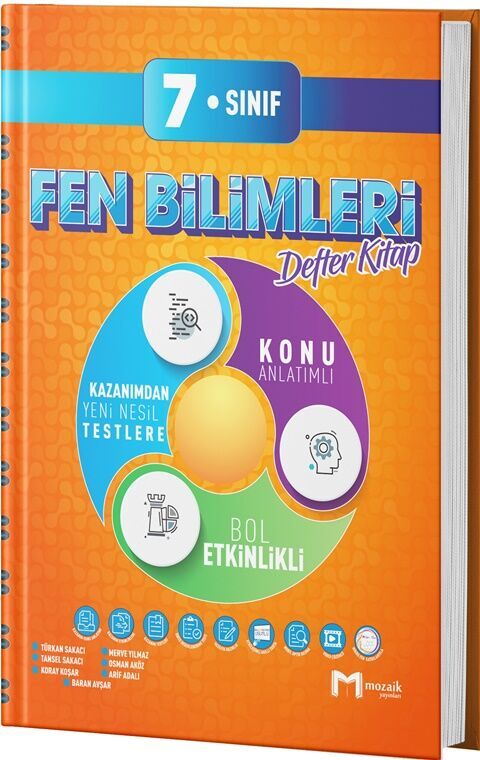 Mozaik Yayınları 7. Sınıf Fen Bilimleri İntro Defter Kitap