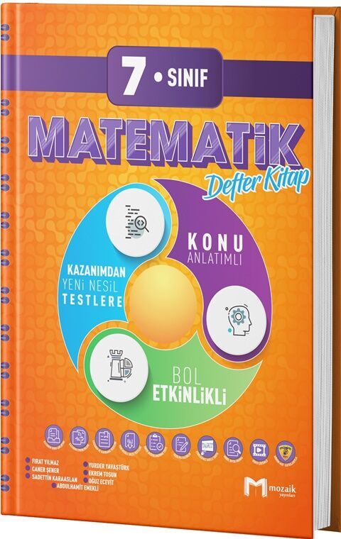 Mozaik Yayınları 7. Sınıf Matematik İntro Defter Kitap