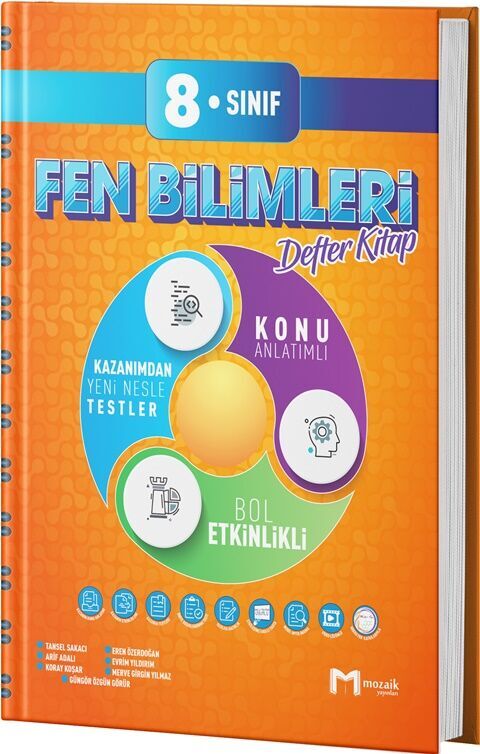 Mozaik Yayınları 8. Sınıf Fen Bilimleri İntro Defter Kitap