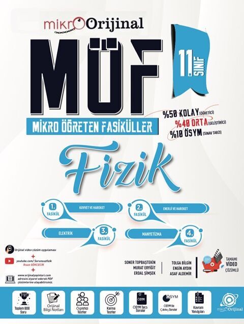 Orijinal Mikro 11. Sınıf Fizik MÖF Mikro Öğreten Fasiküller