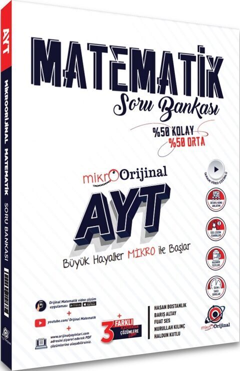 Orijinal Mikro AYT Matematik Soru Bankası