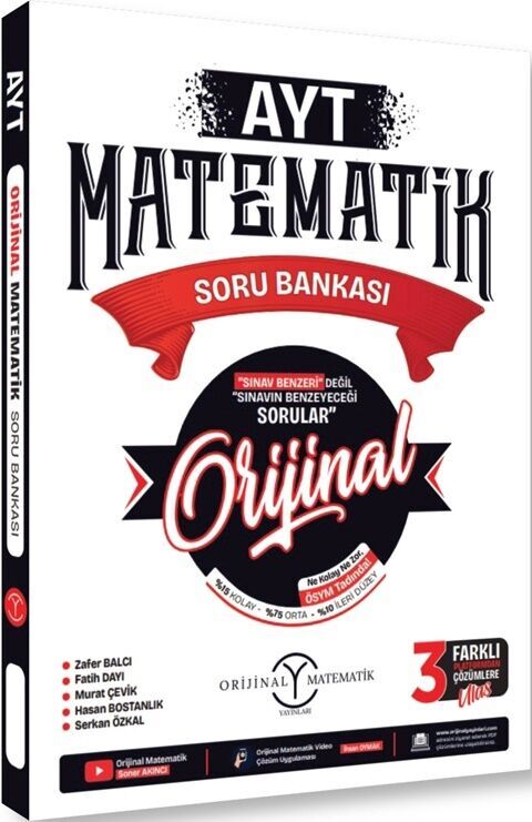 Orijinal Yayınları AYT Orijinal Matematik Soru Bankası