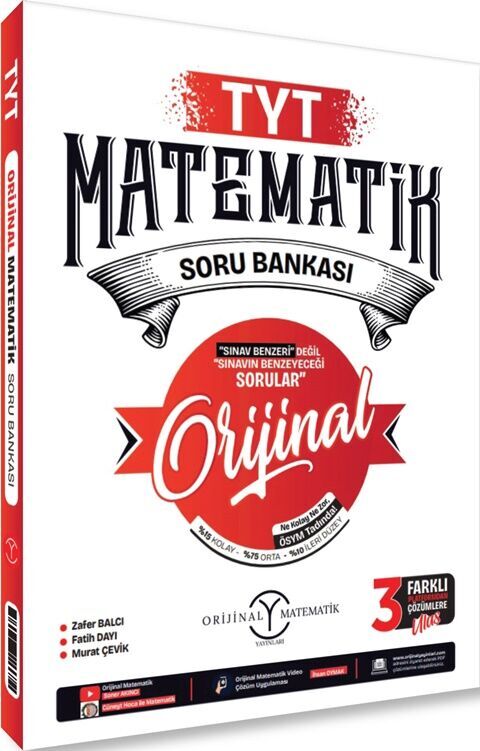 Orijinal Yayınları TYT Orijinal Matematik Soru Bankası