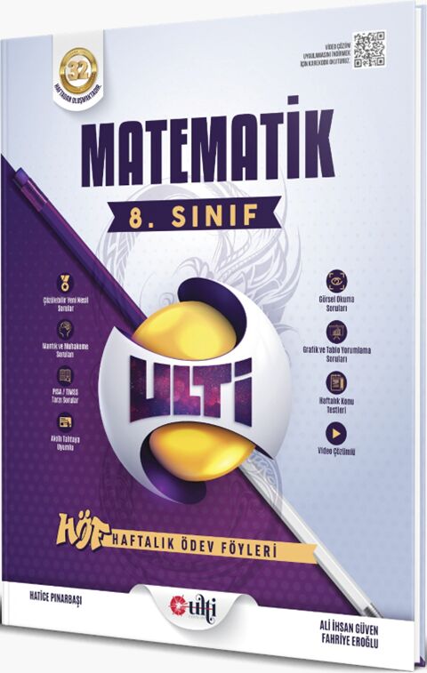 Ulti Yayınları 8. Sınıf LGS Matematik  Haftalık Ödev Föyleri